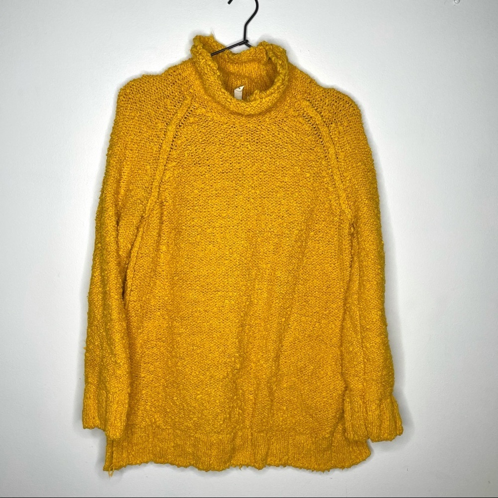 MOTH Juliette Mustard Yellow Turtleneck Sweater M
